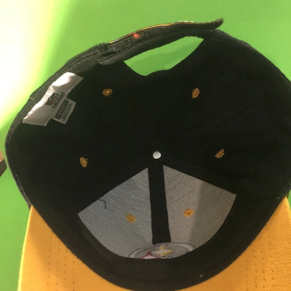 NFL Team Apparel Youth Pittsburg Steelers Adjustable Baseball Cap/Hat NEW W/TAGS